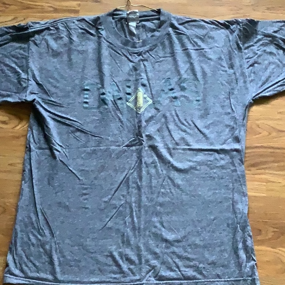 DALLAS TEXAS Blue Tee Shirt Short Sleeve Cotton Pre Shrunk XL